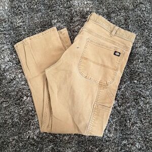 Dickies Men's Tan Carpenter Work Pants Relaxed Fit Size 38x30